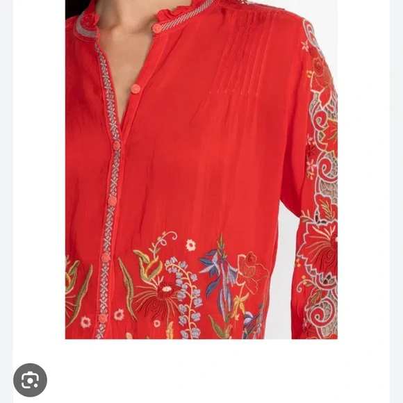 Johnny Was Ruelle Blouse size XS - Picture 2 of 9
